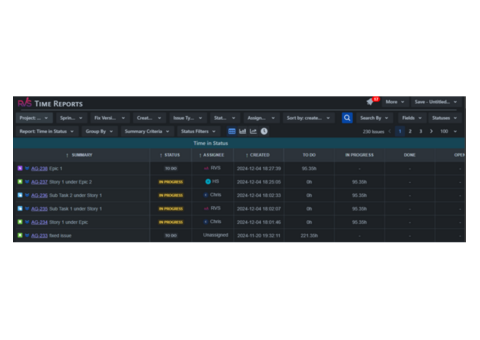 Unlock Workflow Insights with Time in Status Reports
