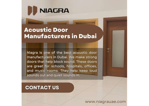 Best Acoustic Door Manufacturers in Dubai – Niagra