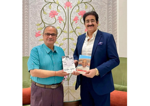Books Presented to Dr. Sandeep Marwah by Author Ashok K. Sharma