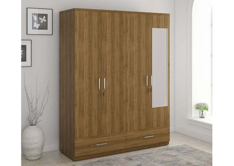 Elegant Wardrobe with Mirror for Timeless Bedroom Style