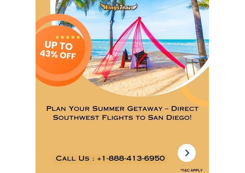 +1-888-413-6950 Plan Your Summer – Southwest Flights to SAN!