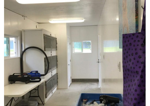 Install PVC kennel wall panels for a hygienic space