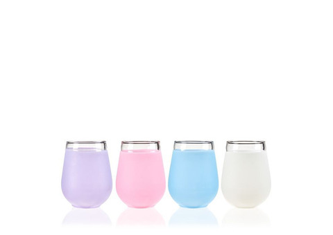 Silicone Wrapped Glasses, Set of 4 by True | BistroToRestro