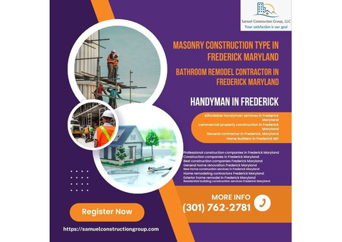 Residential building construction services Frederick Maryland