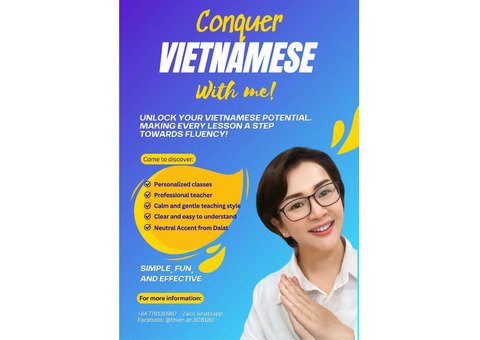 Learn Vietnamese with a native tutor!