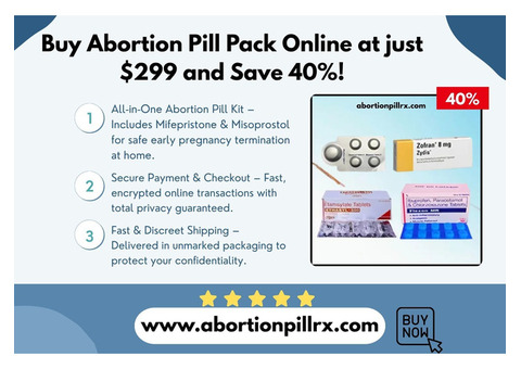 Buy Abortion Pill Pack Online at just $299 and Save 40%!
