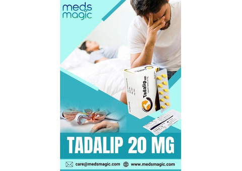 Buy Tadalip 20 MG Tablets Online - Meds Magic
