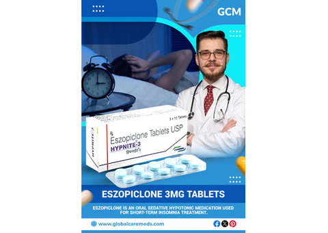 Eszopiclone 3 mg Tablets: Effective Sleep Aid for Insomnia Treatment