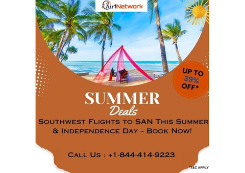 +1-844-414-9223 Southwest Flights to SAN at Independence Day