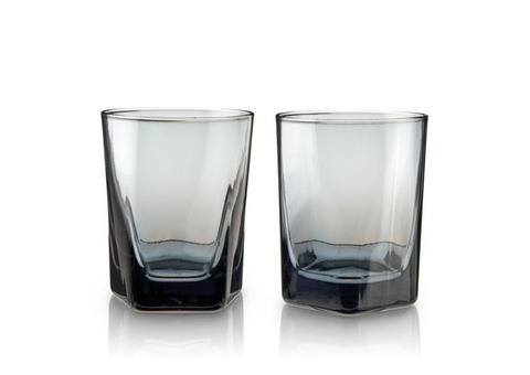 Smoke Double Old Fashioned Glasses by Viski® BistroToRestro