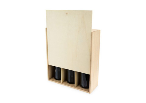 3-Bottle Wood Wine Box by Twine® | BistroToRestro