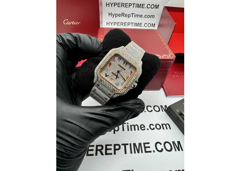 Hypereptime high quality Moissanite iced-out vvs timepieces