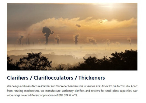 Looking for Clarifiers, Clariflocculators, Thickeners in India?