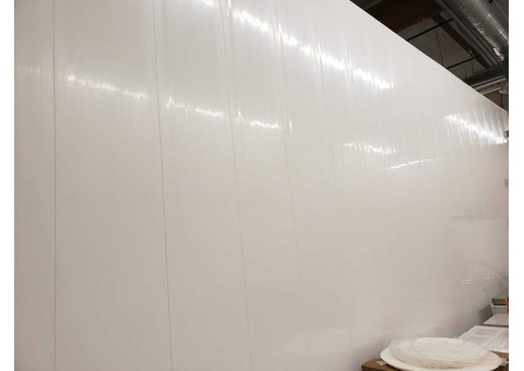 Vinyl warehouse wall panels are made from 100% virgin vinyl
