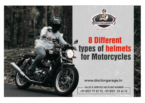 8 Different Types of Helmets for Motorcycle!