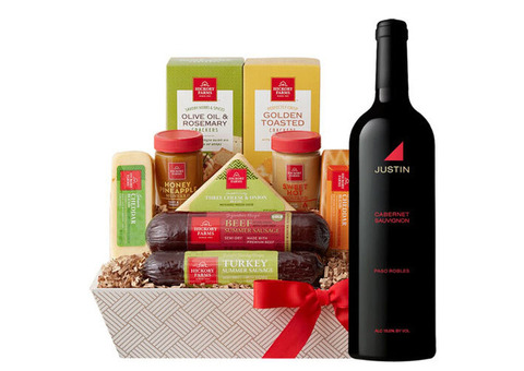 Send justin wine gift box - Doorstep Delivery