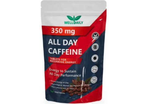 Buy Caffeine Energy Tablets - Well Daily