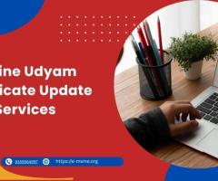 Online Udyam Certificate Update Services