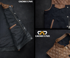 Command the Road with Leather Motorcycle Vest