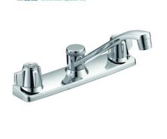 EZ-FLO Two Handle Kitchen Washerless Faucet Metal